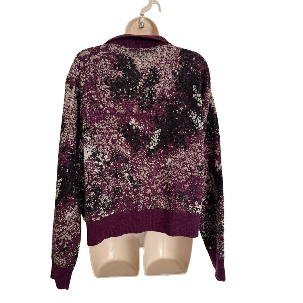 Scotch & Soda XL Wool Alpaca Blend Half-Zip Pullover Jacquard Sweater NEW - Picture 6 of 9